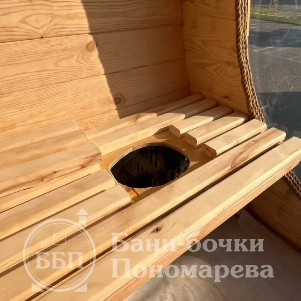 Баня-бочка: моечная. Красноярск.