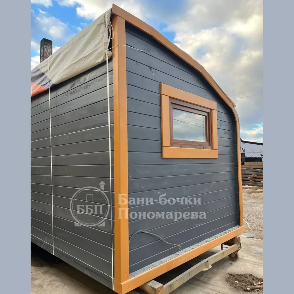 Баня «парус»: экстерьер. Красноярск.