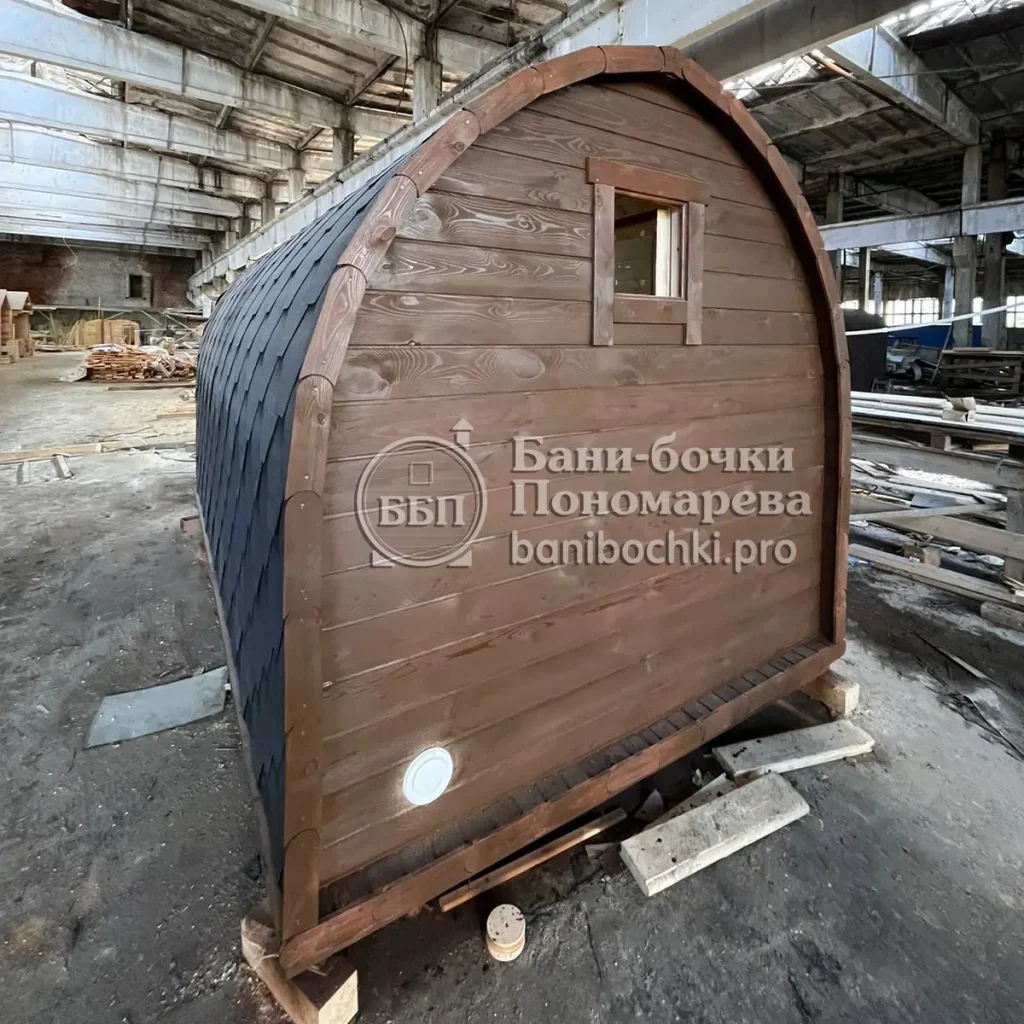Баня «викинг» 4 м: экстерьер. Красноярск.