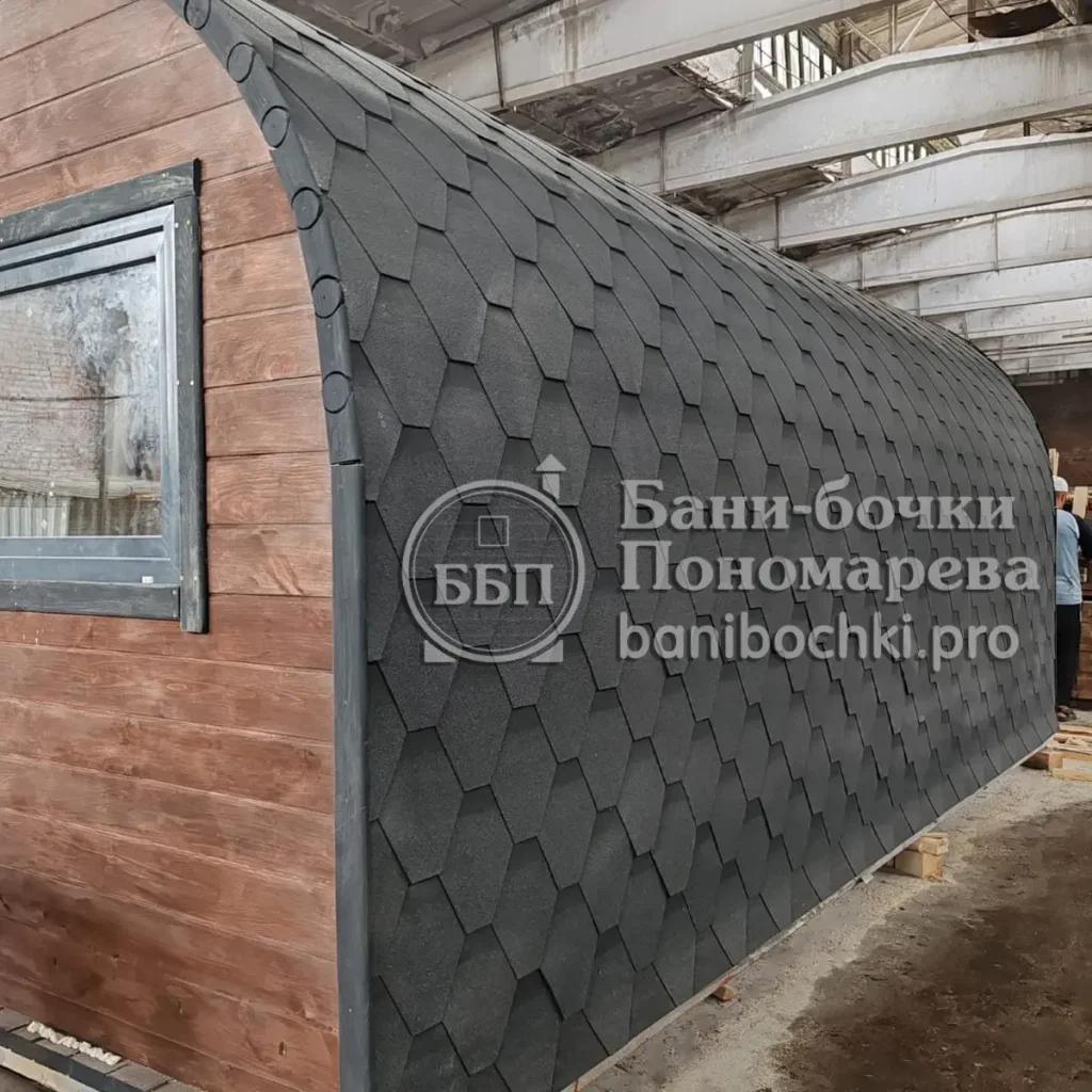 Баня «викинг» 6 м: экстерьер. Красноярск.